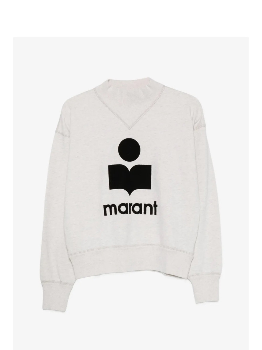 Isabel Marant Étoile MOBY SWEATSHIRT - Gray Logo Pullover Sweatshirt